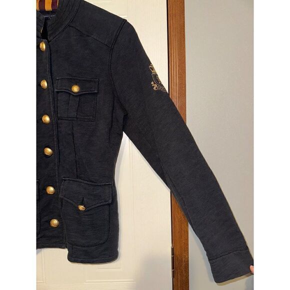 Tommy Hilfiger Navy & Gold Military Cut Jacket Size Medium - Picture 9 of 16